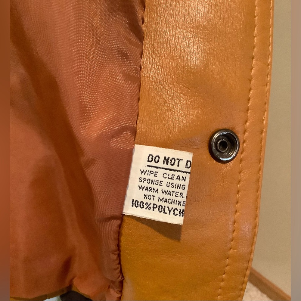 Vintage Campus Outerwear Men’s Vinyl Jacket 44R Made in Korea Retro 1970s - Picture 7 of 14
